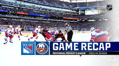 New York Rangers New York Islanders Stadium Series game recap February 18