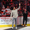 Wayne Simmonds puck drop Philadelphia Flyers