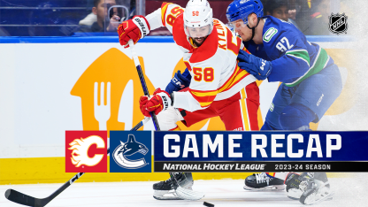 Calgary Flames Vancouver Canucks game recap April 16