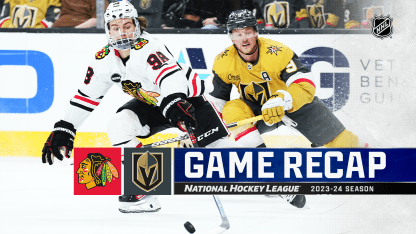 Chicago Blackhawks Vegas Golden Knights game recap April 16