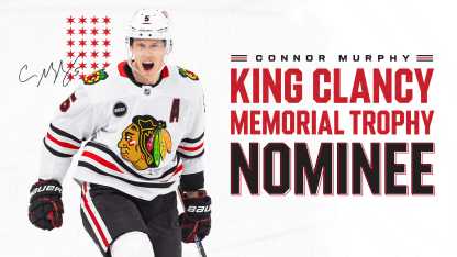 BLOG: Murphy Nominated for 2023-24 King Clancy Memorial Trophy